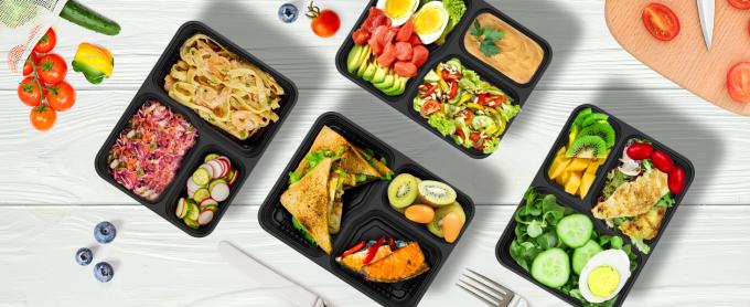 34 унции 3 контейнера для приготовления блюд 150 упаковок, 150 лоток и 150 крышек 0