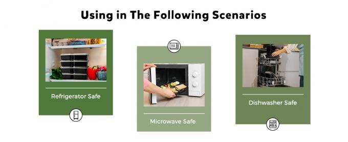 34 унции 3 контейнера для приготовления блюд 150 упаковок, 150 лоток и 150 крышек 1