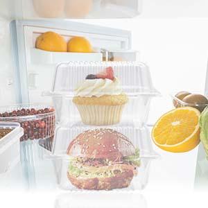 Прозрачные пластиковые контейнеры для еды, одноразовые контейнеры для десертов из моллюсков с крышкой, для салатов, макаронных изделий, бутербродов 4