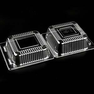 Прозрачные пластиковые контейнеры для еды, одноразовые контейнеры для десертов из моллюсков с крышкой, для салатов, макаронных изделий, бутербродов 3