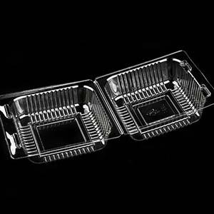 Прозрачные пластиковые контейнеры для еды, одноразовые контейнеры для десертов из моллюсков с крышкой, для салатов, макаронных изделий, бутербродов 2