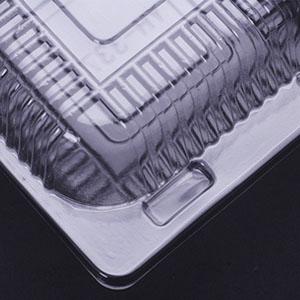 Контейнер для еды с квадратным застежкой, пластиковые контейнеры для вывоза, одноразовые контейнеры для еды из моллюсков для салатов, макароны 3