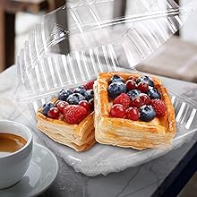 Одноразовые пластиковые контейнеры с прозрачными крышками 8