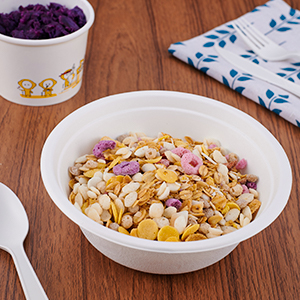 12 унций бумажные миски, одноразовые компостируемые миски, биоразлагаемые миски для супа из натурального багажа, экологически чистые 1