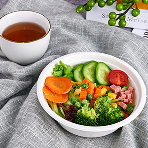 12 унций бумажные миски, одноразовые компостируемые миски, биоразлагаемые миски для супа из натурального багажа, экологически чистые 2