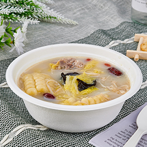 12 унций бумажные миски, одноразовые компостируемые миски, биоразлагаемые миски для супа из натурального багажа, экологически чистые 3