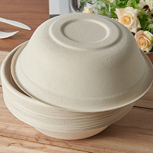 32 унции одноразовые бумажные миски, биоразлагаемые суповые миски, натуральный багасс, экологически чистые сахарные тростниковые миски для салата 1