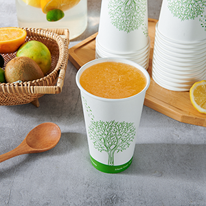 16 унций Компостируемые чашки, биоразлагаемые одноразовые бумажные чашки с облицованной ПЛЛА, экологически чистые бумажные чашки для кофе для вечеринки 2