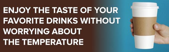 Настроить свой собственный логотип на Coffee Sleeves-100 Coffee Sleeves Fits, 10 унций. - 20 унций. Чашки (пакет из 100), натуральный Kraft 3