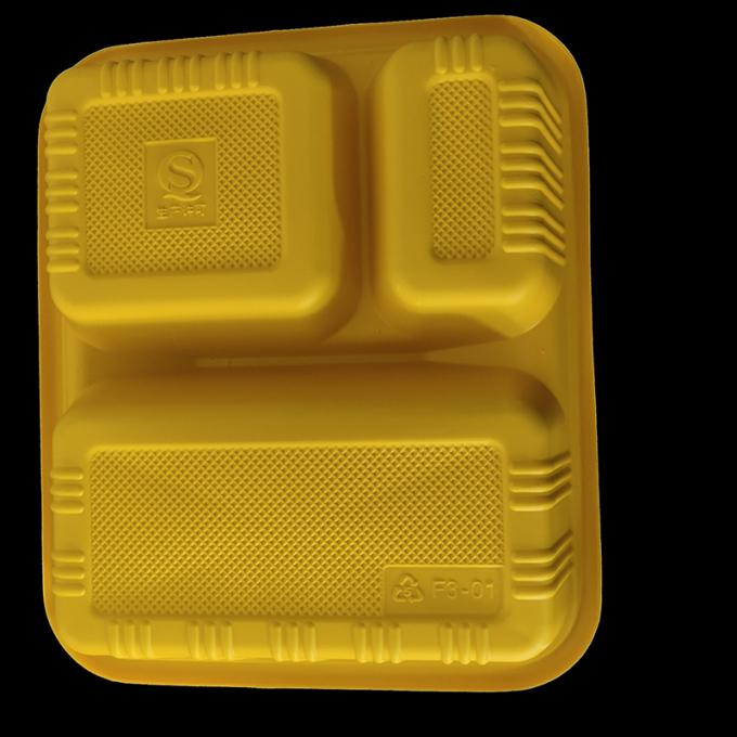 1000 мл прямоугольные однокомнатные одноразовые микроволновые контейнеры для приема пищи 1