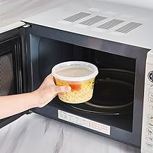 Контейнеры для хранения пищи с крышками 8 унций, 16 унций, 32 унций морозильники Кубки для деликатесов Комбо-пакет, 44 комплектации Безопасные от BPA 14