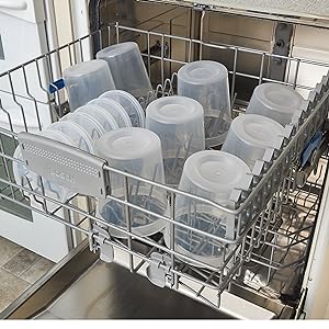 Контейнеры для хранения пищи с крышками 8 унций, 16 унций, 32 унций морозильники Кубки для деликатесов Комбо-пакет, 44 комплектации Безопасные от BPA 4