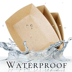 Крафт-бумага перерабатываемая экологически чистые лодки для подачи пищи Вывозить блюда Подносы для пищевых блюд Вечерние принадлежности для тако, начо 5