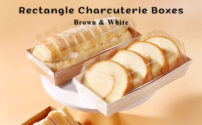 Dessert Boxes: BPA-free, recyclable, oil-resistant charcuterie box for delectable treats.