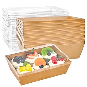 Большие коробки с шоколадными изделиями с крышками 8х6 дюймов, 20 упаковки для еды 1