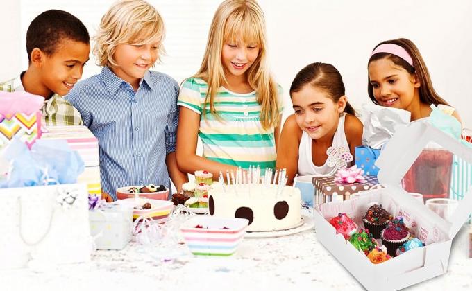 Белые пекарни с окном, 9х6х3 дюйма, для выпечки, десерта, пирожных, отлично подходит для вечеринки, 30 упаковки 0