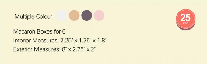 Macaron Packaging Boxes with Window Kraft Macaron Boxes 6 Macaron Boxes, Macaron Gift Box for 6