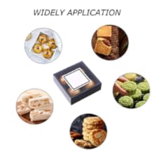 Квадратные коричневые коробки Kraft Heavy Duty Paper Gift Box с прозрачными окнами 3.3x3.3x1.2 для вечеринок 3