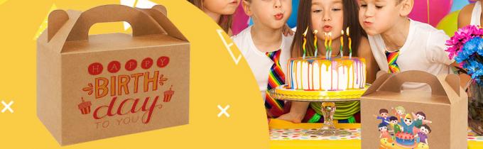 Коробки с коричневыми угощениями десерт/ лакомство/ гамбургер/ крафт-партия любимые коробки, попкорн, игрушки, детский душ, день рождения 0