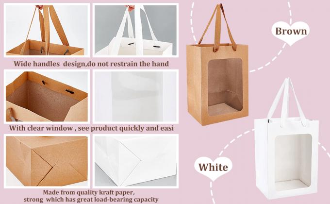 Сумочки с окном 10х7х5 Подарочные сумки для Дня матери предложение Конфеты Подарок, праздничный подарок упаковка 0