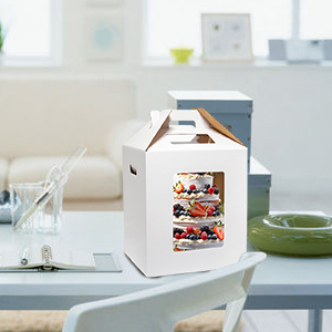 Высокие коробки для тортов 4 упаковки 12x12x14 коробки для тортов 12 дюймов - одноразовый контейнер для большого слоя тортов 7