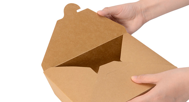 70 унций большие контейнеры для еды - тяжелая работа микроволновая крафт коричневая бумага для отправки коробка #3 - жироустойчивый 3