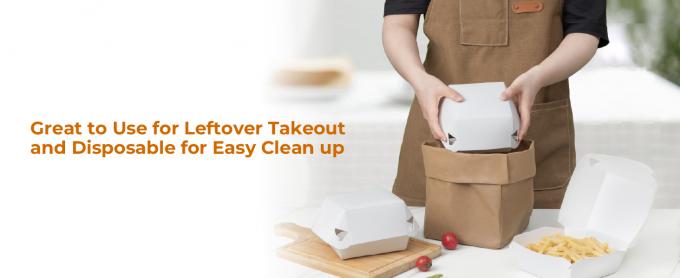 Буфетки для бургеров, одноразовые контейнеры с крышками, для гамбургеров, буфетки для бургеров 1