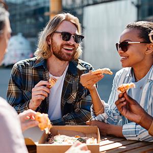 Коробки с пиццей из гофрированной бумаги Коробки для вывоза контейнеров Подарочные пакеты Коробки для вывоза Почтовая доставка Складный ящик 4