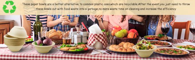 Компостируемые 8 унций, маленькие одноразовые чили-кувшины, бумажные кувшины из переработанной бумаги для горячего супа, мороженого, салата, супа, закуски, десерта 3