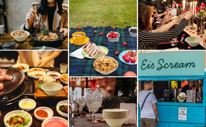 Компостируемые 8 унций, маленькие одноразовые чили-кувшины, бумажные кувшины из переработанной бумаги для горячего супа, мороженого, салата, супа, закуски, десерта 5