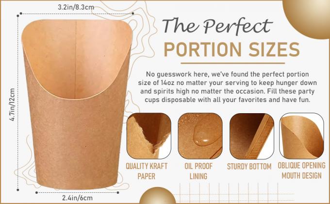 14 унций чашки с шоколадом - идеально порционированные чашки с закусками для вечеринок, мероприятий, свадеб и многого другого 1