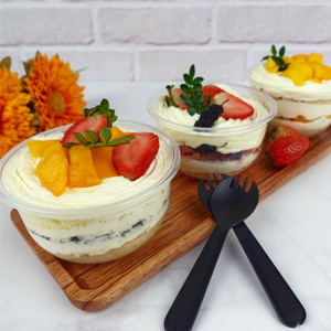 Пластиковые чашки мороженое чашки купольные крышки, 180 мл / 6 унций Сундае десертные чашки для мороженого кофе холодные напитки замороженный йогут 1