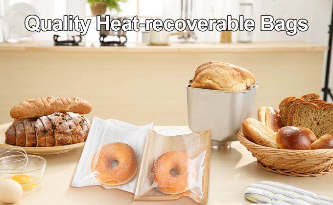 Теплозащитные пекарские пакеты Восковые бумажные пакеты для печенья Пакет для упаковки Печеный бумажный пакеты для хлеба Пакеты для еды из крафт-бумаги 0