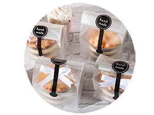 Прозрачные пластиковые пакеты для печенья, пирога, шоколада, конфеты, закусок, хорошие для пекарни с наклейками 7