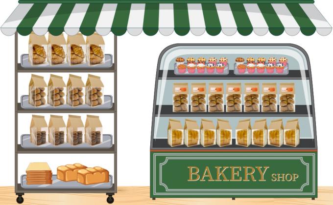 Большие пакетики с хлебом, 13,7 x 8,2 x 3,5 дюйма Пакет для хлебопекарни из крафт-бумаги с окнами 0