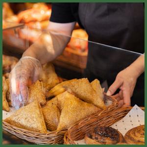 Большие пакетики с хлебом, 13,7 x 8,2 x 3,5 дюйма Пакет для хлебопекарни из крафт-бумаги с окнами 5