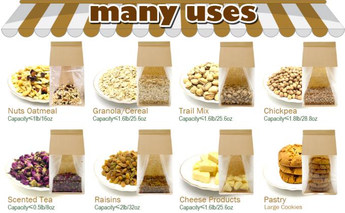 Большие пакетики с хлебом, 13,7 x 8,2 x 3,5 дюйма Пакет для хлебопекарни из крафт-бумаги с окнами 8