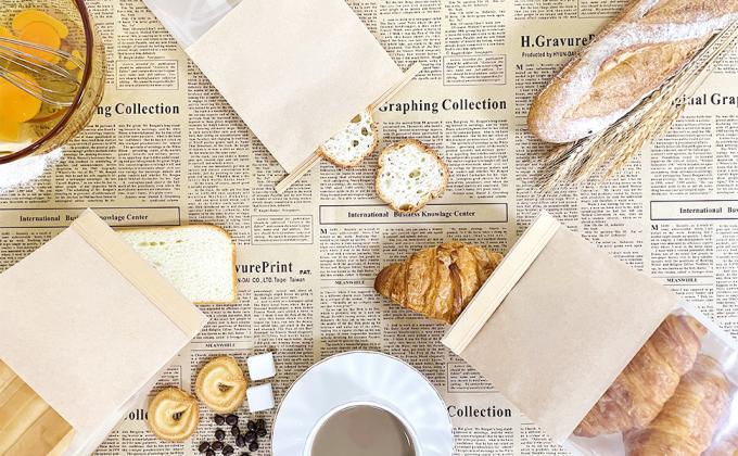 Большие пакетики с хлебом, 13,7 x 8,2 x 3,5 дюйма Пакет для хлебопекарни из крафт-бумаги с окнами 9