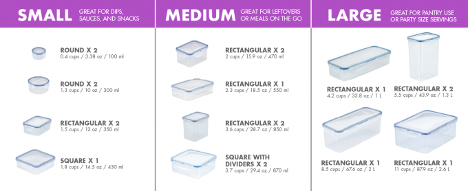 Пластиковый жесткий набор для хранения, контейнеры для хранения пищи, герметичные контейнеры, свободные от BPA, безопасные для посудомоечной машины, 38 штук, прозрачные 0