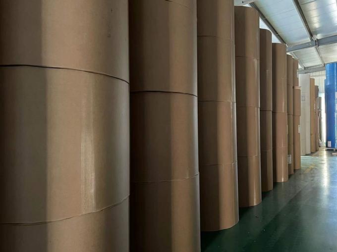 Фабрика жиронепроницаемая водонепроницаемая одностенная двойная PE покрытая Kraft Paper Roll Пищевой класс сырье для бумажной чашки 3