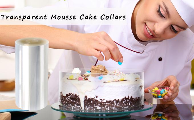 Тортовые ошейники Ацетатные роллы Прозрачные тортовые полоски Прозрачный мусочный тортовый ошейник Ацетатный лист для выпечки, окружающий край 0
