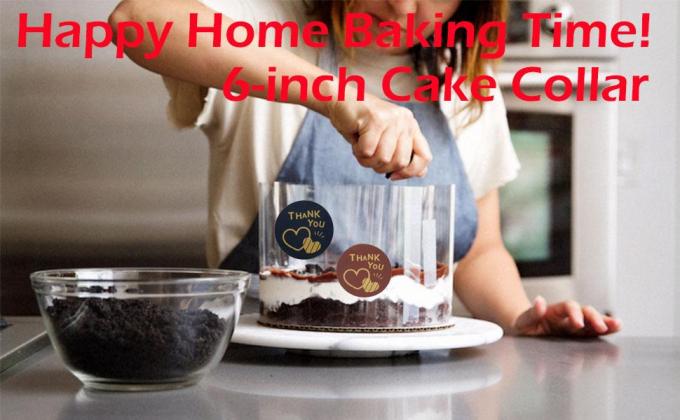 Тортовые ошейники Ацетатные роллы Прозрачные тортовые полоски Прозрачный мусочный тортовый ошейник Ацетатный лист для выпечки, окружающий край 7