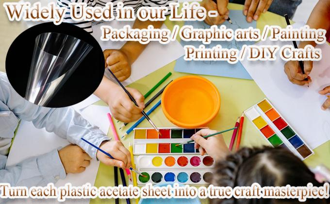 Тортовые ошейники Ацетатные роллы Прозрачные тортовые полоски Прозрачный мусочный тортовый ошейник Ацетатный лист для выпечки, окружающий край 14