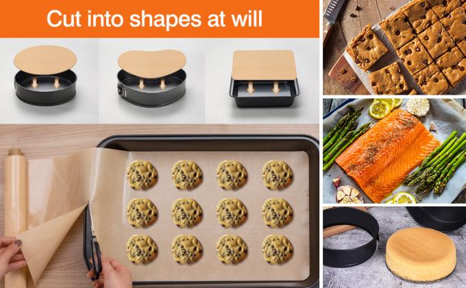 Силиконовый макет для выпечки - 16IN X 10FT Неприлипчающий термостойкий пищевой макет для выпечки, многоразовый макет для морозильной сушилки 0