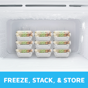 Одноразовые банки с прозрачными крышками. 1 фунт емкости Алюминиевая фольга Контейнеры для капель для пищи Сильная свежесть уплотнения 5