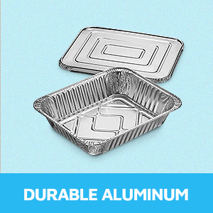 9x13 Консервы для приготовления пищи, выпечки и общественного питания Тяжелые одноразовые кулинарные принадлежности Паровые столовые подносы для буфетов и приготовления пищи 2