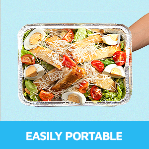 9x13 Консервы для приготовления пищи, выпечки и общественного питания Тяжелые одноразовые кулинарные принадлежности Паровые столовые подносы для буфетов и приготовления пищи 6