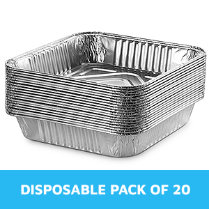 9х9 пирожные кастрюли для жарки, тостера, приготовления блюд, жарки, вынос. Идеально подходит для тарелок с пирожками и лазанью. 6