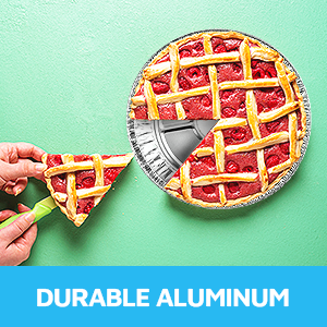 9 ′′ Алюминиевая фольга Пирожные сковороды ∙ ∙ Круглые одноразовые контейнеры Угловые стены Торт Печь, хранить, подавать и разогревать 3