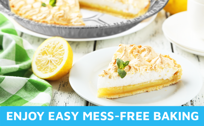 9 ′′ Алюминиевая фольга Пирожные сковороды ∙ ∙ Круглые одноразовые контейнеры Угловые стены Торт Печь, хранить, подавать и разогревать 4